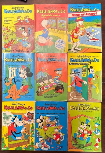 Kalle Anka & C:o, Walt Disney's, 1971-81, 9 st.