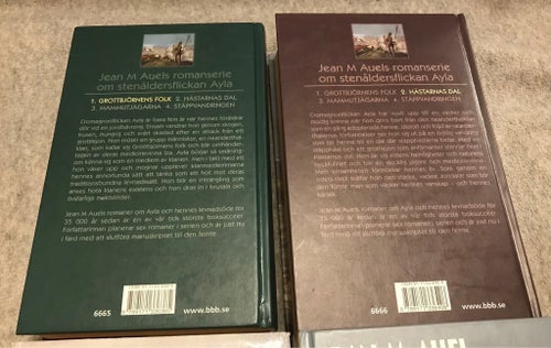Jean M. Auels romanserie om stenåldersflickan Ayla - 4 böcker