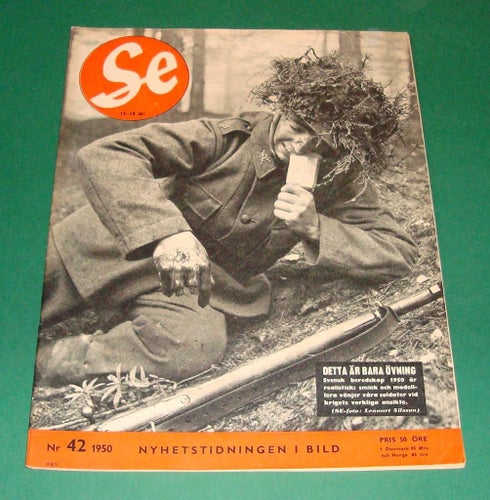 SE nr 42 1950 - Svensk beredskap, Korea, Lilly Dahl m.m.