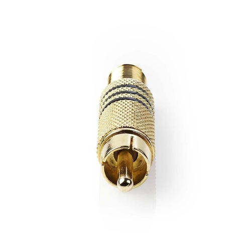 5-pack RCA Kontakt Hane Guld / Svart *NYTT*