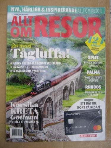 Allt om Resor Nr:5-2019 (Harry Potter-tåg genom Skottland, Vandra på Korsika,