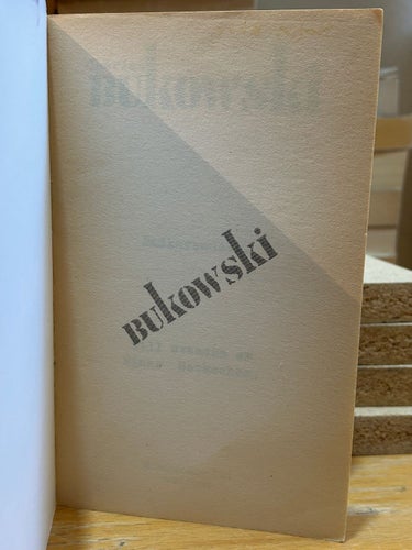 Badkarsmusik av Charles Bukowski, bok, Very good plus