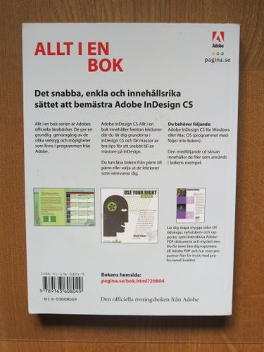 Adobe InDesign CS - Den officiella övningsboken från Adobe