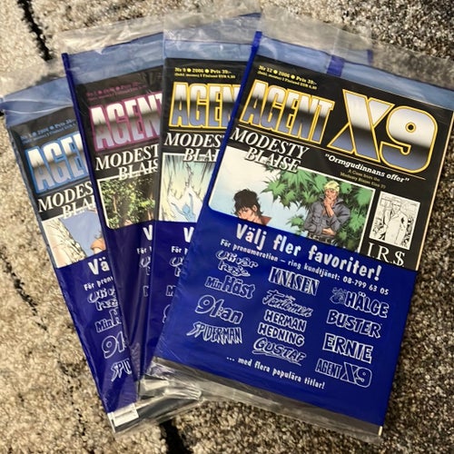Agent x9 Nr. 1,2,9 och 12 från 2006