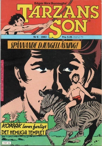 Tarzans Son Nr 6 1983 av Edgar Rice Burroughs