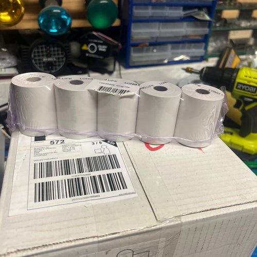 Obruten kartong Thermorullar 57mm (100 st) – BPA-fria