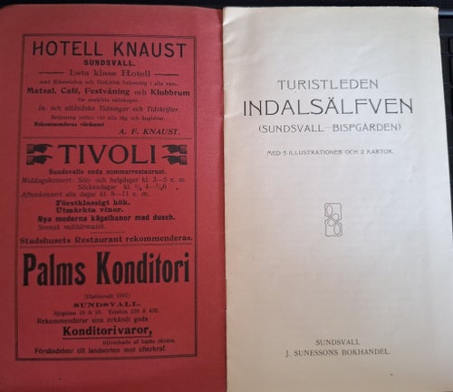 Reseguide Indalsälven Sundsvall - Bispgården. Original från 1911