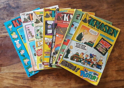 Knasen / 1977 - 1988 (Paket med 7 st tidningar / OK Skick)