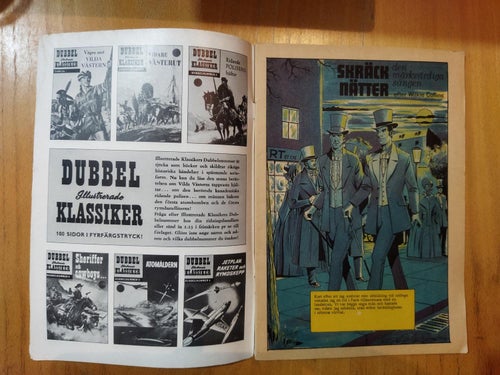 Illustrerade klassiker nr 149 Skräknätter efter Wilkie Collins. Very Fine plus