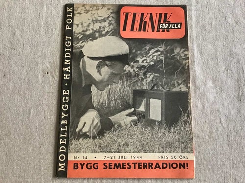 TEKNIK FÖR ALLA NR 14 1944 MAGNETISKA MINA,BYGG RADIO,AMERIKA BYGGER,MOSQUITO,