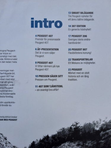 Peugeot Special hösten 2004 - kundtidning