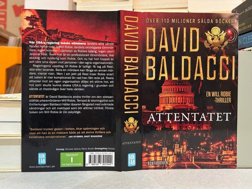 Attentatet av David Baldacci, bok, Very Good plus