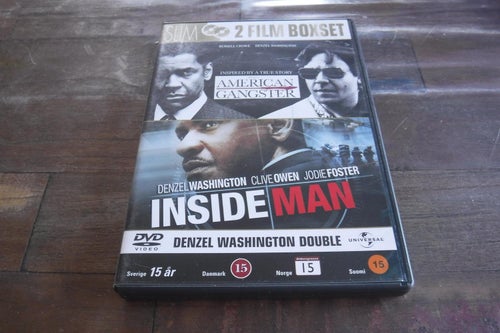 DVD American gangster och Inside man 2 disc