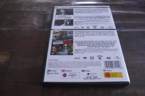 DVD American gangster och Inside man 2 disc