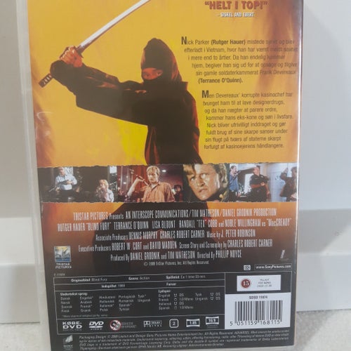 BLIND FURY - Rutger Hauer, Meg Foster, Sho Kosugi *UTGÅNGEN DVD* - Svensk text