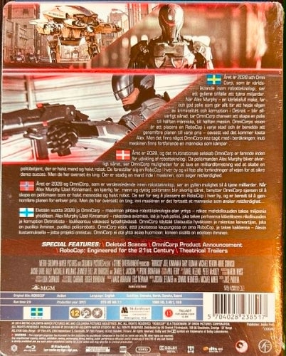 RoboCop STEELBOOK NY INPLASTAD (Blu-ray)