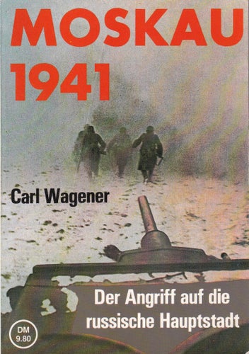 Bok Moskau 1941 av Carl Wagener