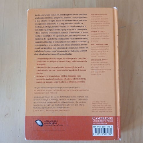 Introducción a la Lingüística Hispánica av José Ignacio Hualde, Antxon Olarrea,
