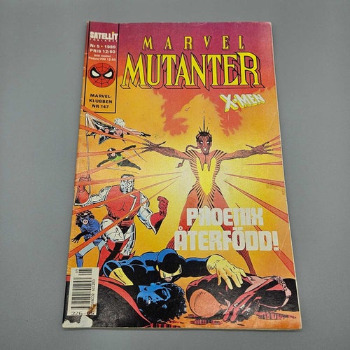 Marvel Mutanter X-Men 1989 Nr 5 - Serietidning Marvel Satellit Marvelklubben 147