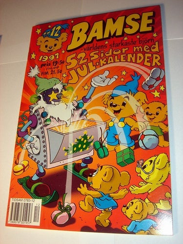 BAMSE 1997 12 (svensk) NY OLÄST EXTRATJOCKT m JULKALENDER