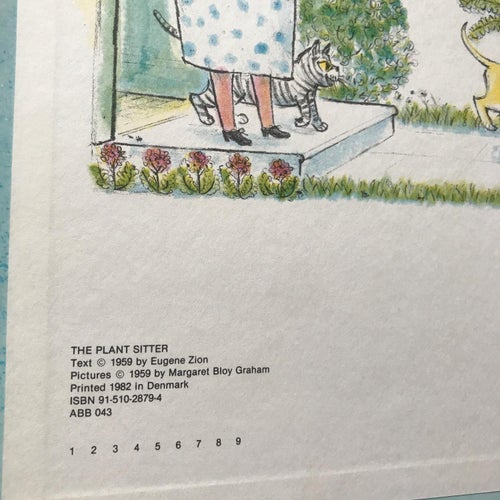 BLOMSKÖTAREN Gene Zion Margret Bloy Graham 1982
