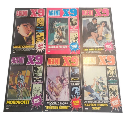 Agent X9 – 12 st serietidningar (1984–1986)
