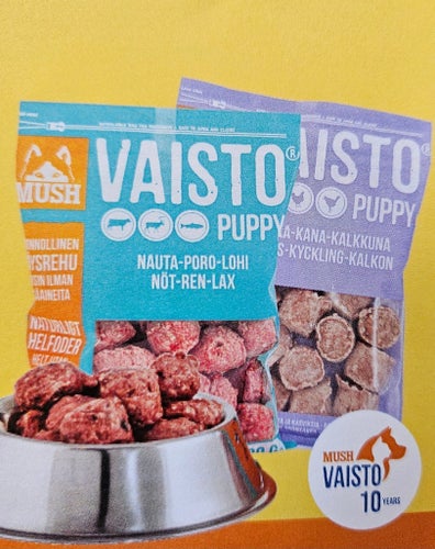 Rabattkod på en gratis påse Mush Vaisto Puppy