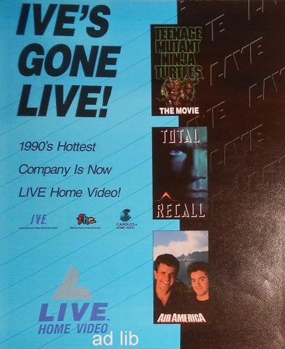 TOTAL RECALL, TEENAGE MUTANT, AIR AMERICA, TIDNINGSANNONS 1990