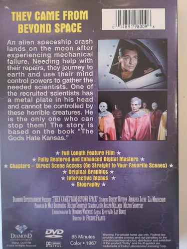 They Came from Beyond Space (1967) Freddie Francis med Robert Hutton