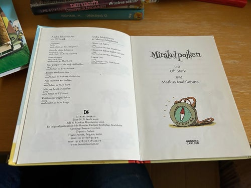 Mirakelpojken av Ulf Stark, bok, SM, Very good