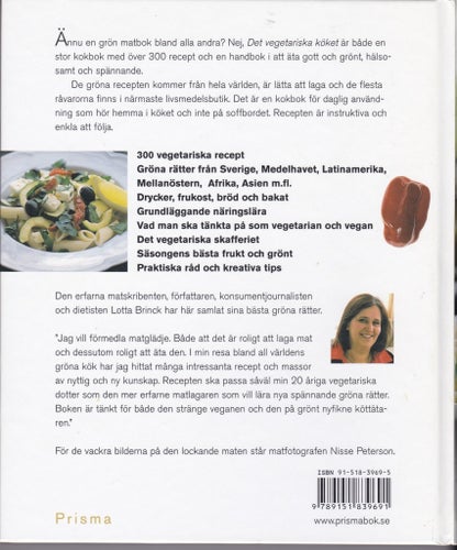 Det vegetariska köket - Lotta Brinck och Nisse Peterson (inbunden, hård pärm)