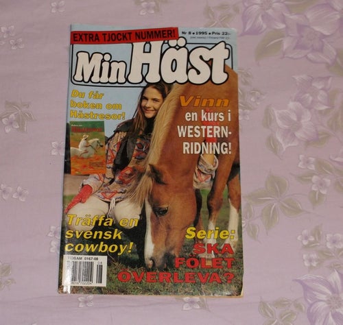 Min Häst tidning nr 8 1995 hästtidning hästar barn tonår häst tjej tidning