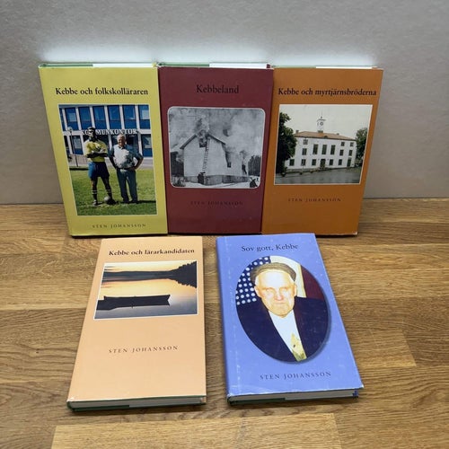 Sten Johansson, Kebbe, bokpaket, 5 st böcker