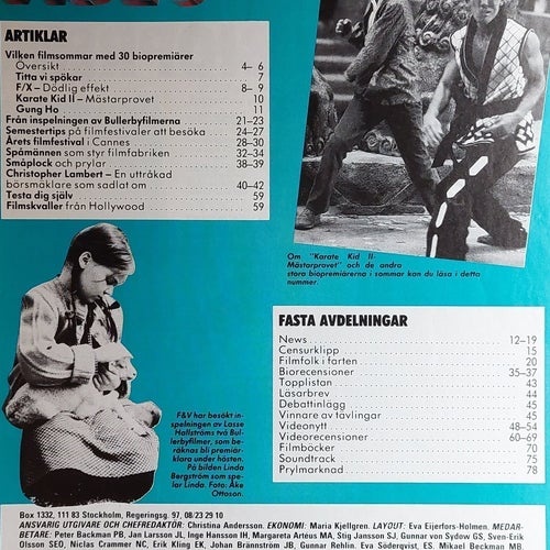 Scandinavian Film & Video Nr 6/7 - 1986