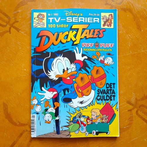 Disney's TV-serier nr 1 1992 DuckTales Piff och Puff Räddningspatrullen
