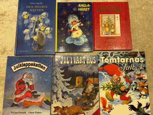 6 julböcker, julsaga,Julvisor,julpyssel,barnböcker