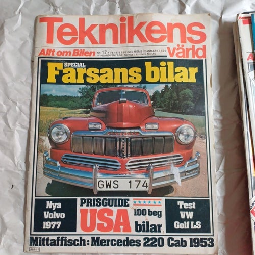 TEKNIKENS VÄRLD 1976, nr. 17, Volvo 1977 VW Golf LS