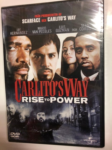 DVD Carlitos Way Rise To power INPLASTAD