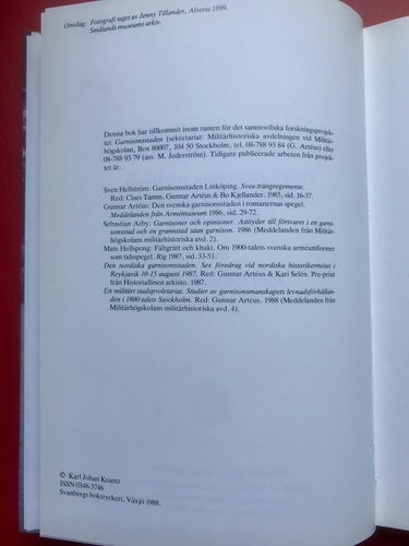 GARNISONSSTADENS POLITIK OCH EKONOMI + KRONOBERGS REGEMENTE UNDER 1900-TALET
