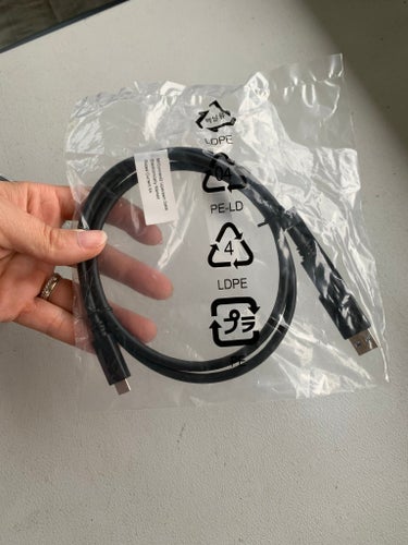 USB-C TILL USB KABEL m/connect 2 upstream cable usb c