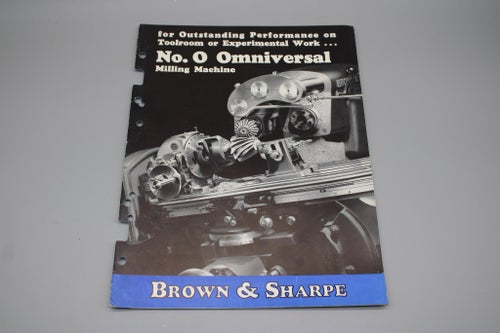 Häfte / Broschyr - Brown & Sharpe fräsmaskiner - 16 sidor