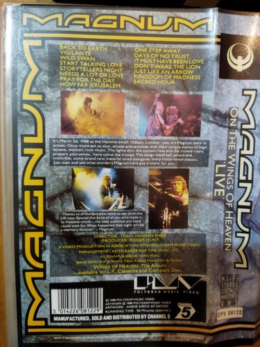 Magnum - On the wings of heaven 'live'. VHS
