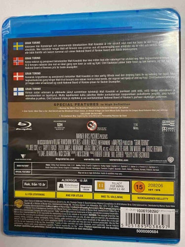 Blu-ray Gran Torino Clint Eastwood INPLASTAD