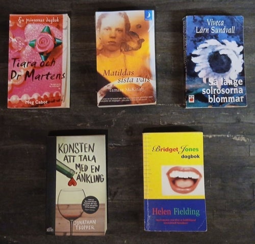 Bokpaket 5 st: Feelgood & Relationsromaner – Bridget Jones m.fl.