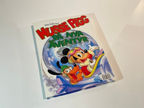 Disney Richters Stor fin bok MUSSE PIGG på nya äventyr 1991 seriealbum