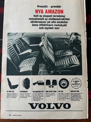 Volvo Amazon annons från 1964