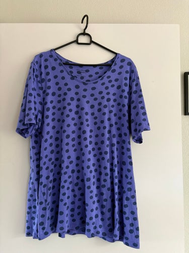 Gudrun Sjödén lila topp, storlek XL