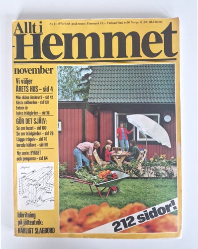 Allt i Hemmet tidning nr 11 1974 extra stort nr
