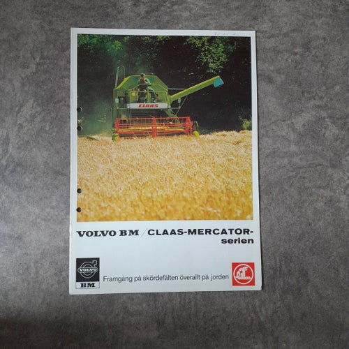 Broschyr Skördetröska Volvo BM/Claas-Mercator-serien