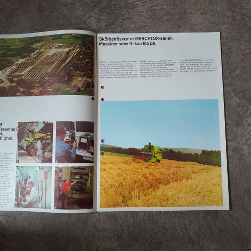 Broschyr Skördetröska Volvo BM/Claas-Mercator-serien